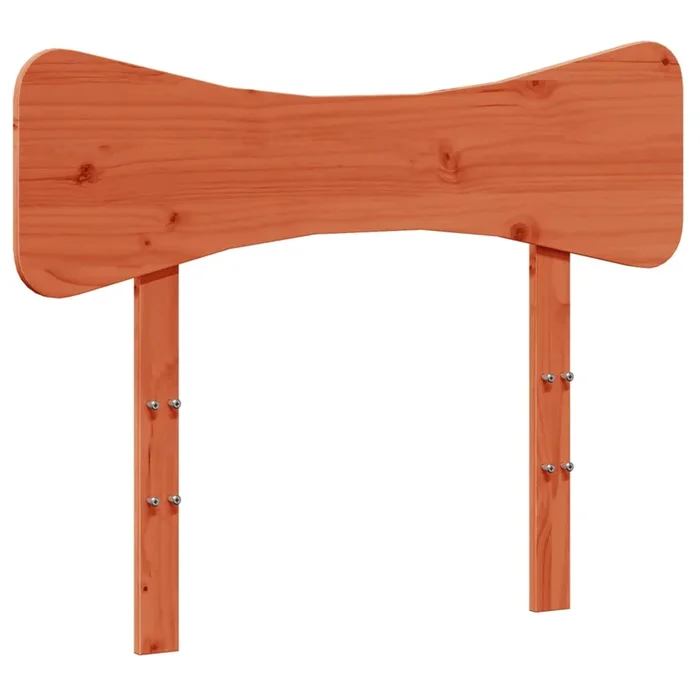 vidaXL Cabecero de cama madera maciza de pino marrón cera 75 cm (2)