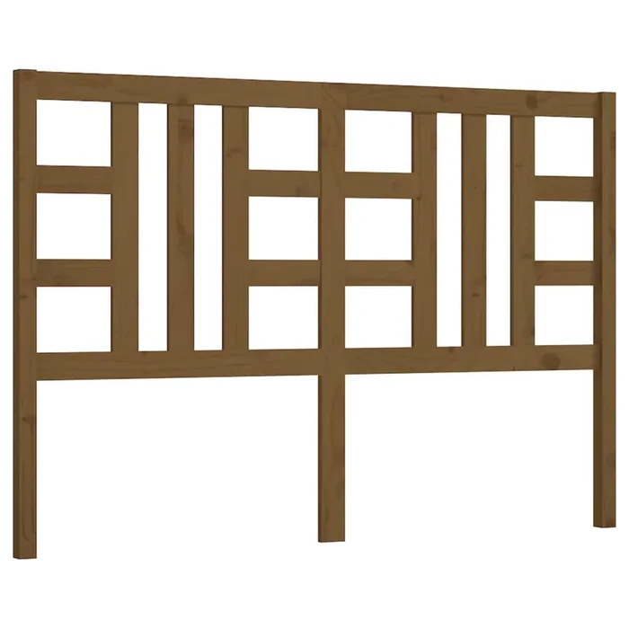 vidaXL Cabecero de cama madera maciza de pino marrón miel 166x4x100 cm (6)
