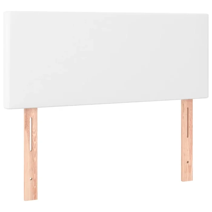 vidaXL Cabecero de cuero sintético blanco 90x5x78/88 cm