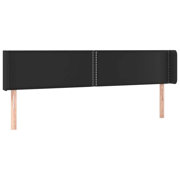 vidaXL Cabecero de cuero sintético negro 163x16x78/88 cm (2)