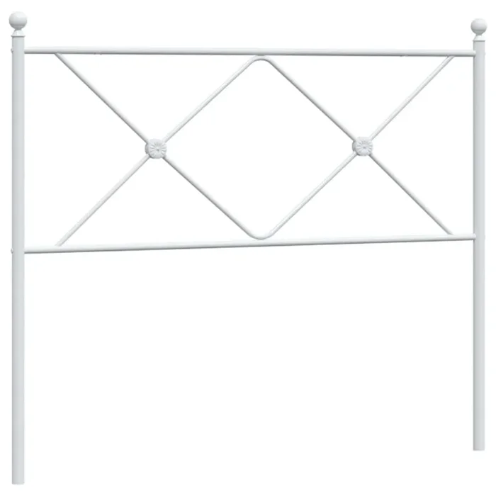 vidaXL Cabecero de metal blanco 100 cm (19)