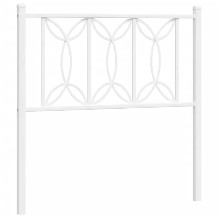 vidaXL Cabecero de metal blanco 75 cm (10)