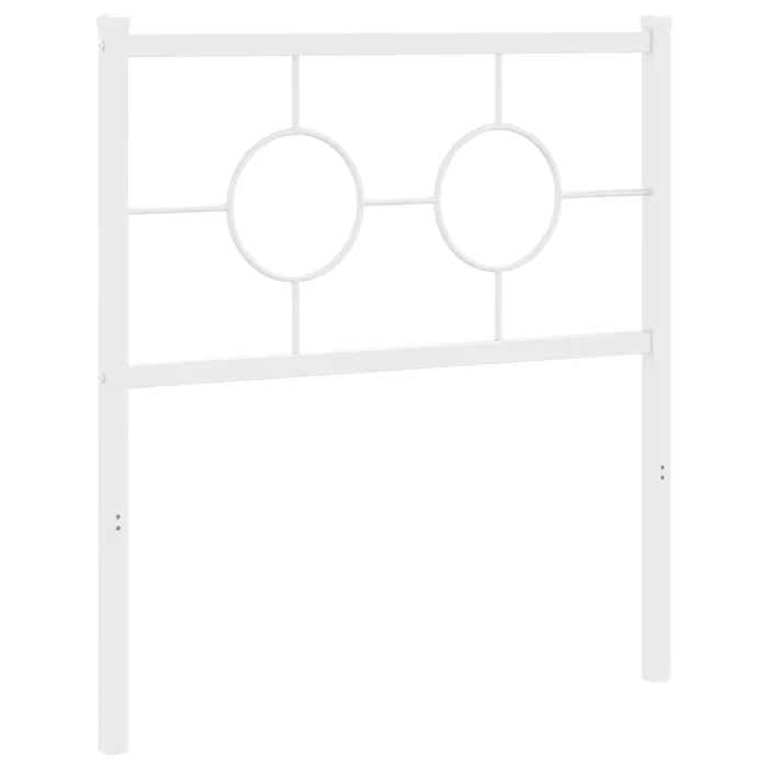 vidaXL Cabecero de metal blanco 80 cm (14)