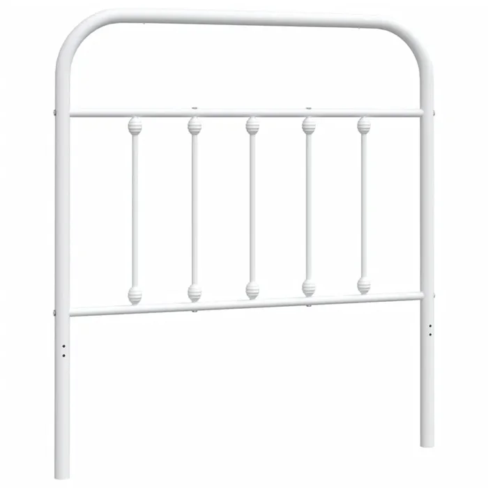 vidaXL Cabecero de metal blanco 80 cm (15)