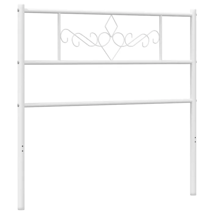 vidaXL Cabecero de metal blanco 90 cm (7)