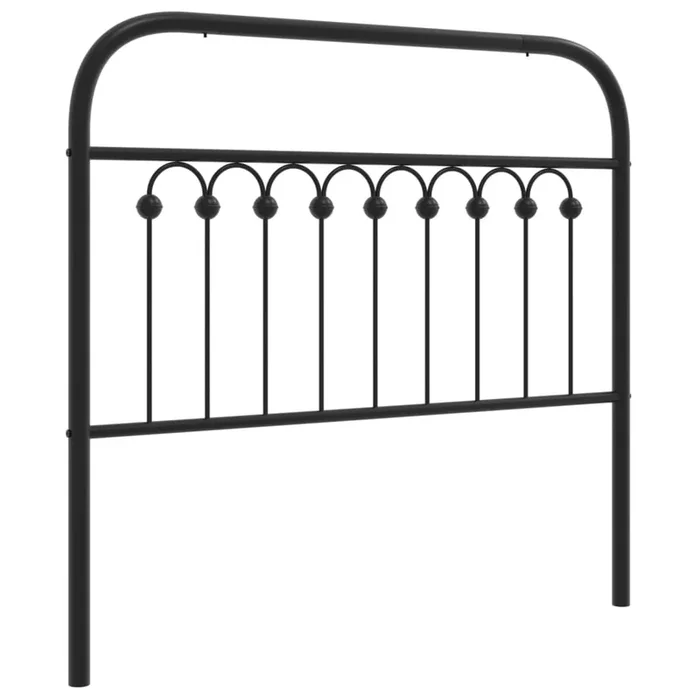 vidaXL Cabecero de metal negro 100 cm (8)