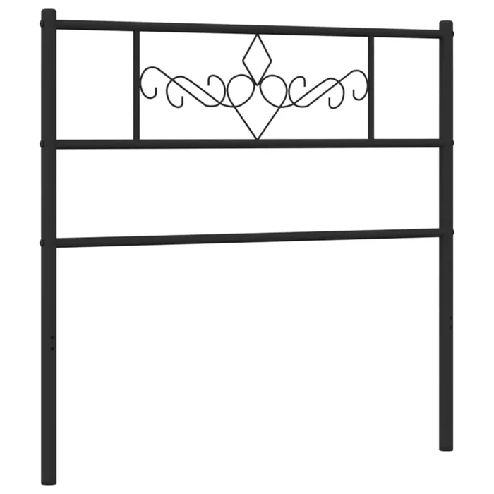 vidaXL Cabecero de metal negro 107 cm (10)