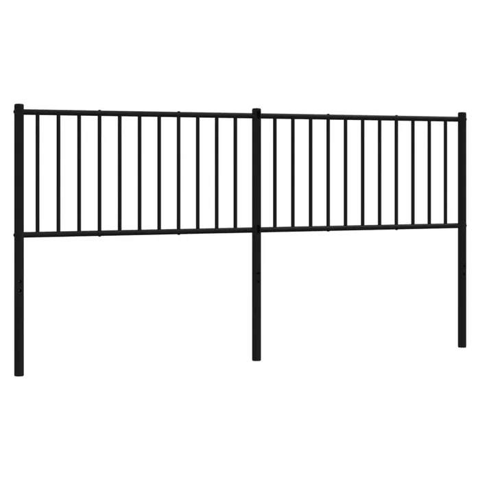 vidaXL Cabecero de metal negro 180 cm