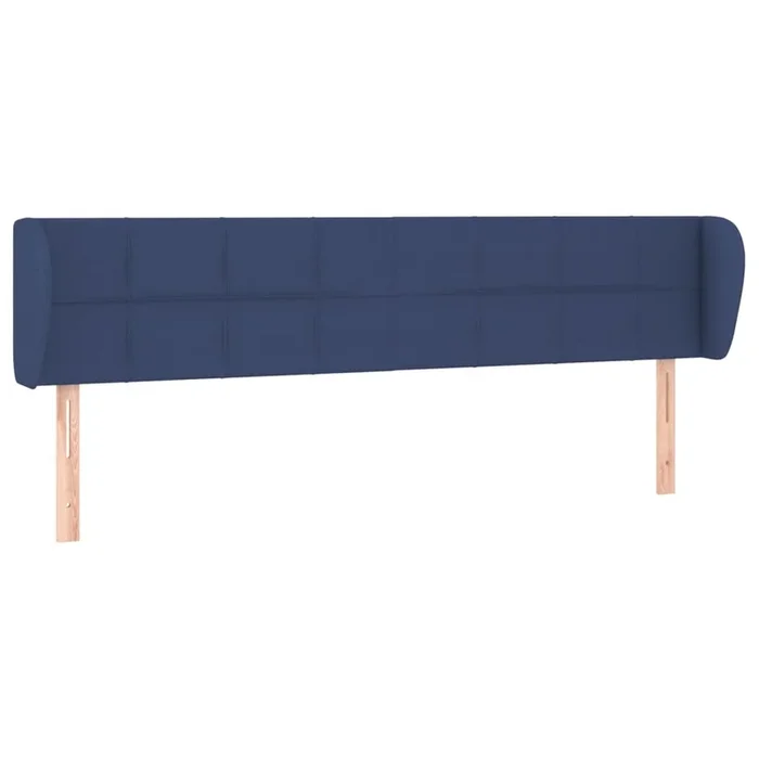 vidaXL Cabecero de tela azul 163x23x78/88 cm (5)