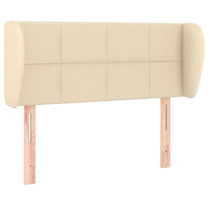 vidaXL Cabecero de tela color crema 83x23x78/88 cm