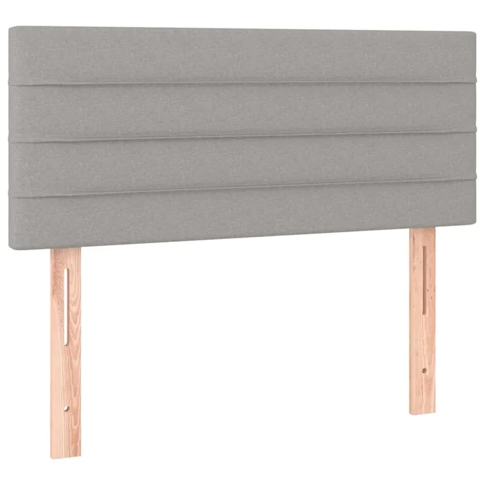 vidaXL Cabecero de tela gris claro 100x5x78/88 cm (3)