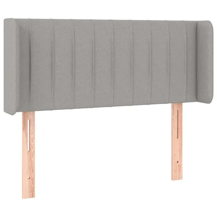 vidaXL Cabecero de tela gris claro 103x16x78/88 cm (6)