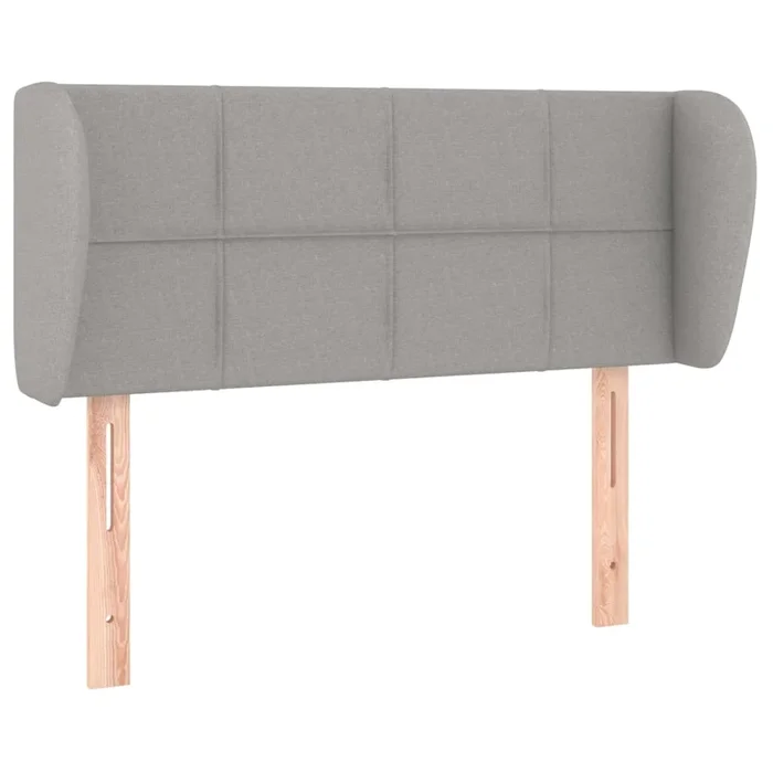 vidaXL Cabecero de tela gris claro 83x23x78/88 cm (2)