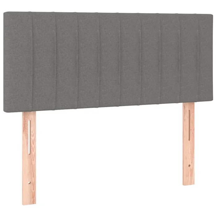 vidaXL Cabecero de tela gris oscuro 80x5x78/88 cm (2)