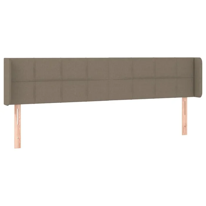 vidaXL Cabecero de tela gris taupe 203x16x78/88 cm (3)