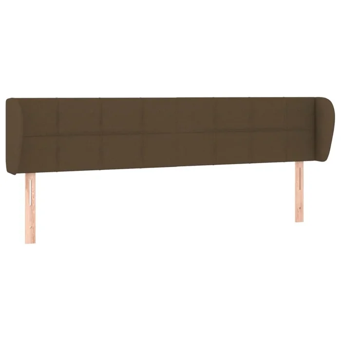 vidaXL Cabecero de tela marrón oscuro 183x23x78/88 cm (2)