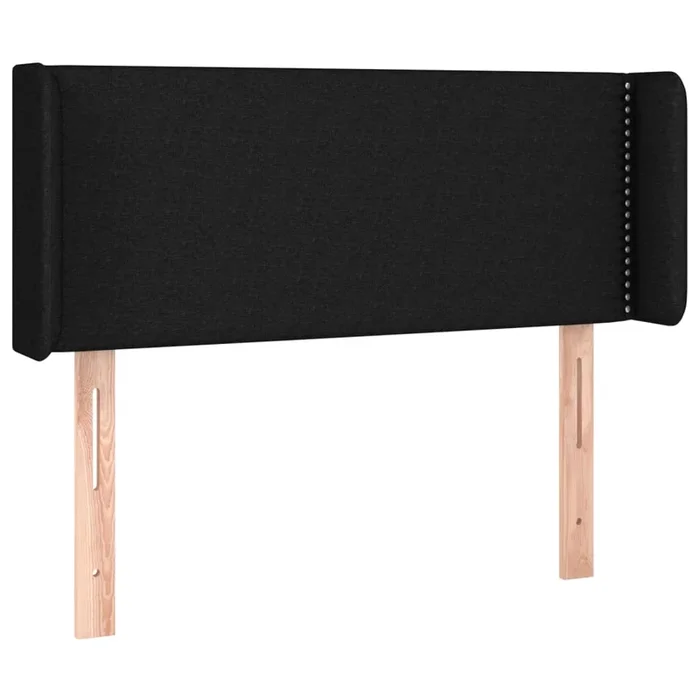 vidaXL Cabecero de tela negro 103x16x78/88 cm (5)