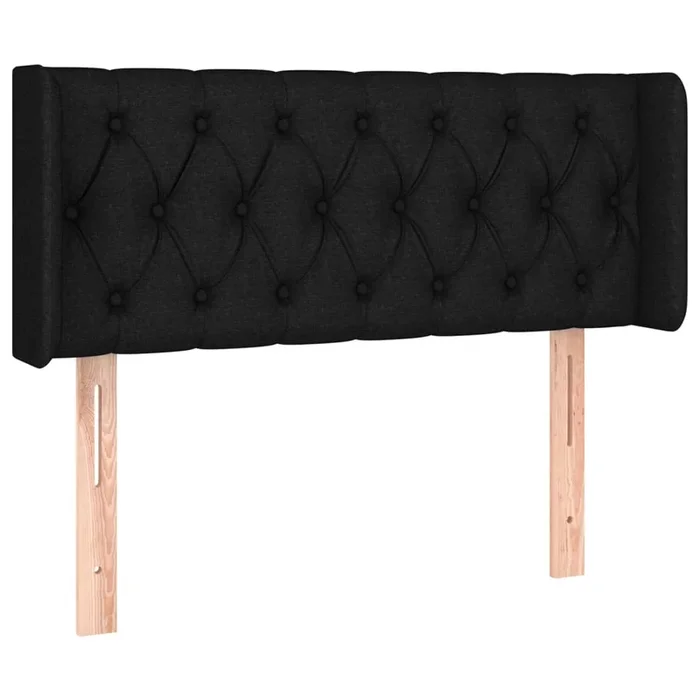 vidaXL Cabecero de tela negro 93x16x78/88 cm (4)