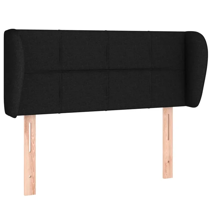 vidaXL Cabecero de tela negro 93x23x78/88 cm (6)