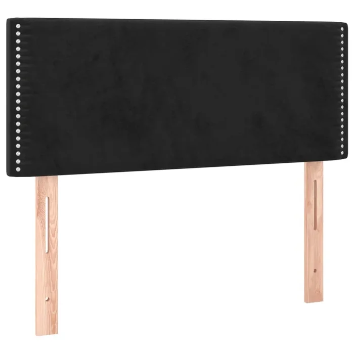 vidaXL Cabecero de terciopelo negro 100x5x78/88 cm (5)