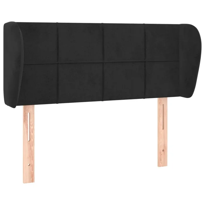 vidaXL Cabecero de terciopelo negro 103x23x78/88 cm (2)