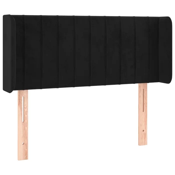 vidaXL Cabecero de terciopelo negro 83x16x78/88 cm (5)