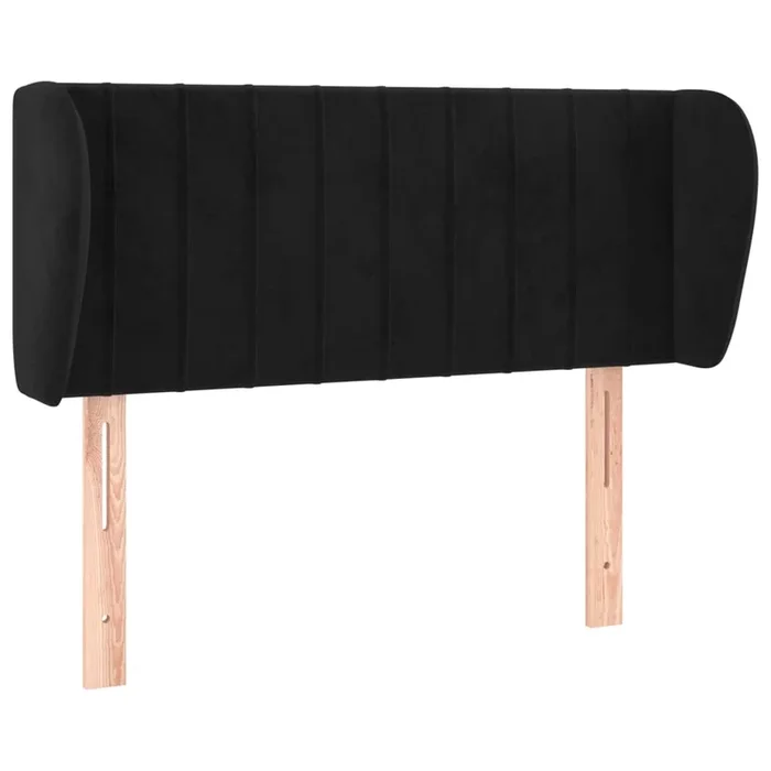 vidaXL Cabecero de terciopelo negro 83x23x78/88 cm (3)