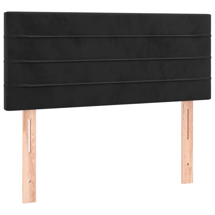 vidaXL Cabecero de terciopelo negro 90x5x78/88 cm (4)