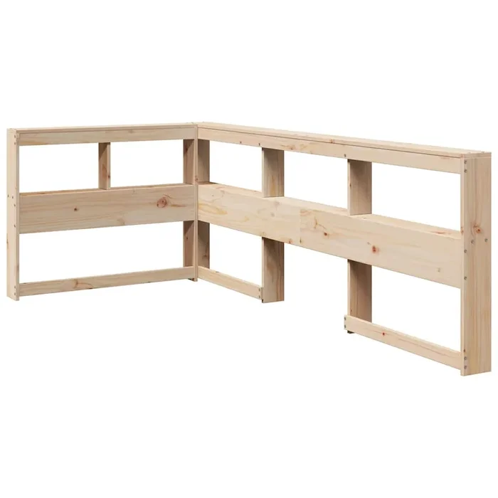 vidaXL Cabecero librería en forma de L madera maciza de pino 90 cm (2)