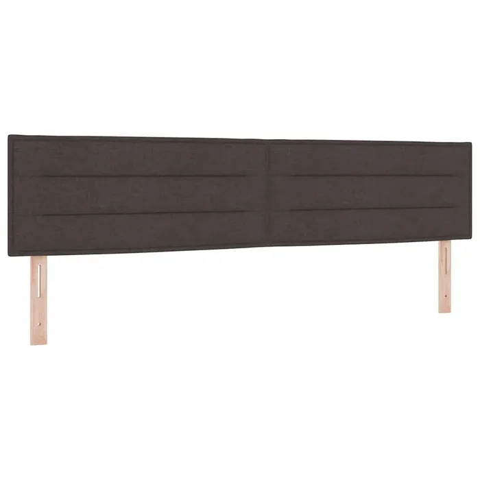 vidaXL Cabecero Otro con cabecera Marrón oscuro 200 cm tela