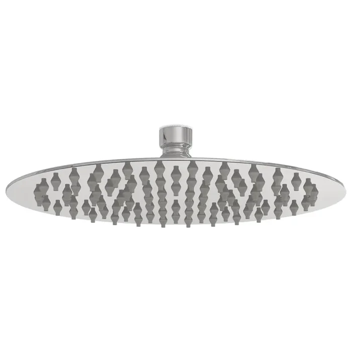 vidaXL Cabezal ducha redondo efecto lluvia acero inoxidable 304 20 cm