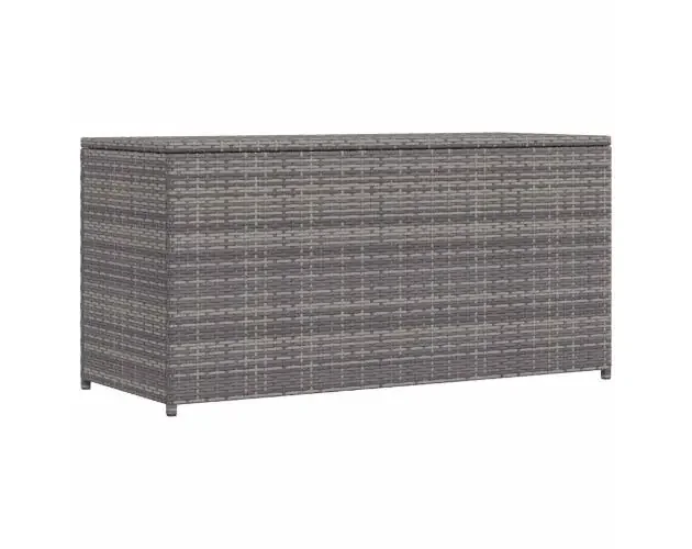 vidaXL caja de almacenaje de jardín ratán sintético gris 120x50x60 cm | Brico Depôt Compra Online