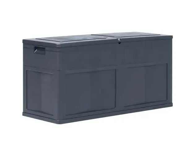 vidaXL caja de almacenamiento de jardín 320 l negro | Brico Depôt Sconto