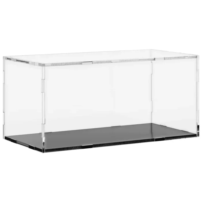 vidaXL Caja expositora transparente de acrílico 30x15x14 cm