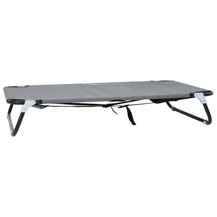 vidaXL Cama para perro Gris Claro 105 x 65 x 18 cm Tela Oxford y Acero