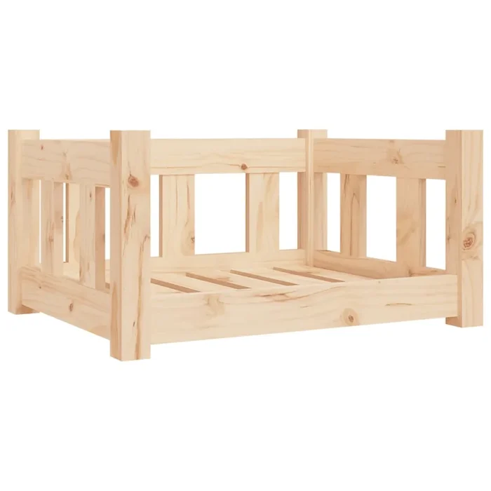 vidaXL Cama para perros madera maciza de pino 55,5×45,5×28 cm