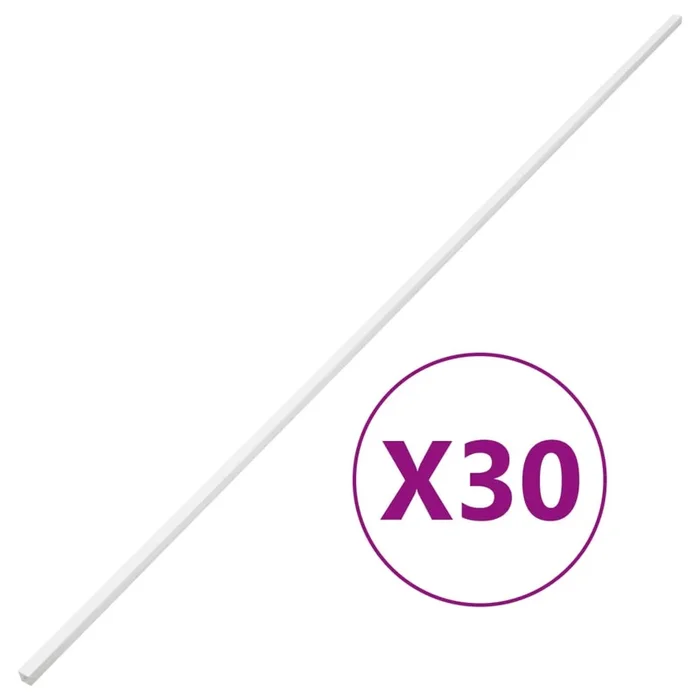 vidaXL Canaletas para cables PVC 20×10 mm 30 m