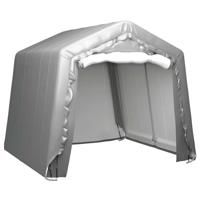 vidaXL Carpa de almacenamiento acero gris 240×240 cm