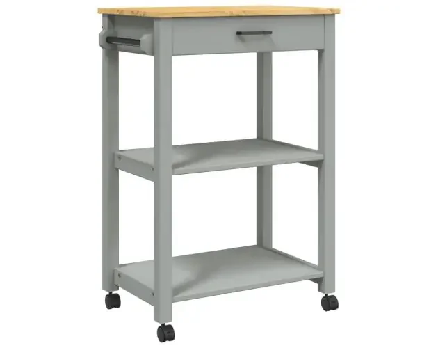 vidaXL carrito de cocina monza madera maciza de pino 60x40x90 cm | Brico Depôt Offerta Limitata