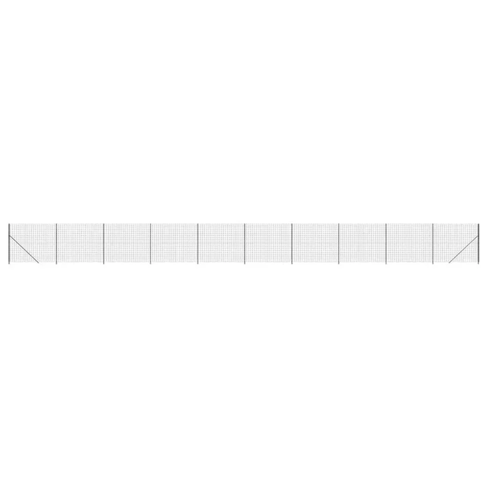vidaXL Cerca de alambre con brida gris antracita 1,6×25 m (4)