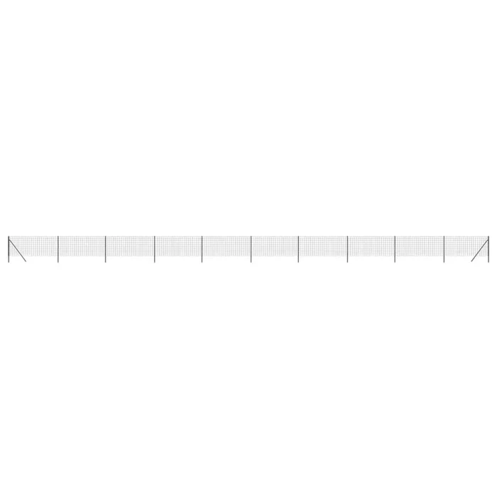 vidaXL Cerca de alambre de acero galvanizado gris antracita 1×25 m