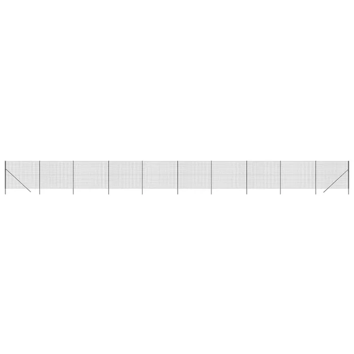 vidaXL Cerca de alambre de acero galvanizado gris antracita 2,2×25 m (3)