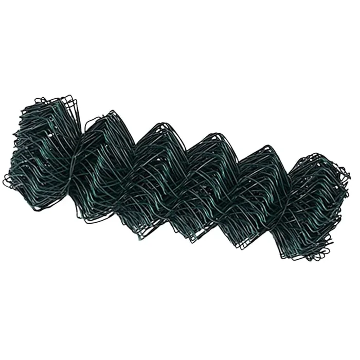 vidaXL Cerca de eslabones de cadena Verde 25 x 0.4 m Acero