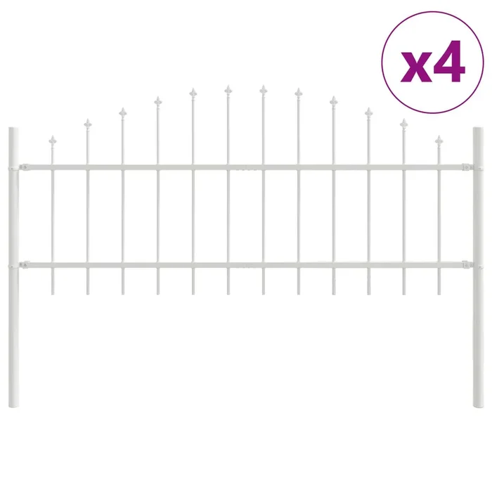 vidaXL Cerca de jardín Blanco 680 x 75 cm