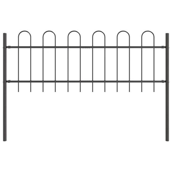 vidaXL Cerca de jardín Gris 1.7 x 0.6 m (2)