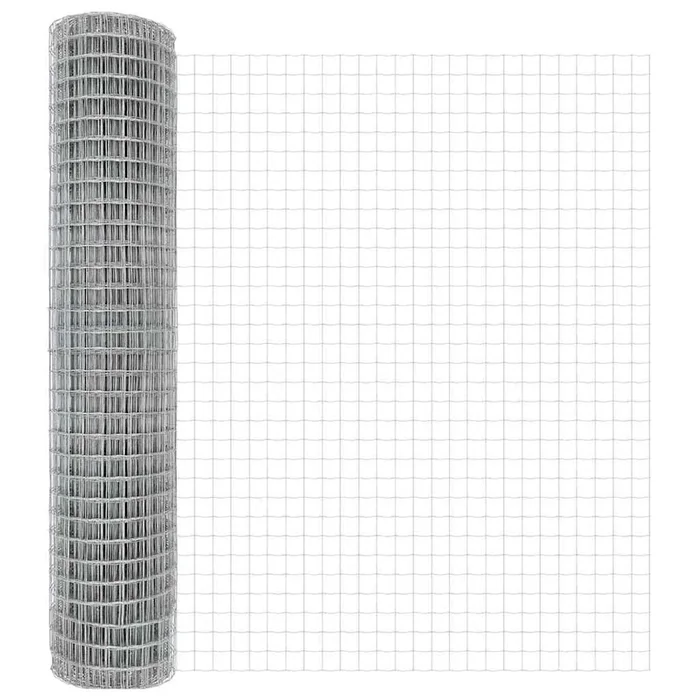 vidaXL Cerca Euro Plateado 1.6 x 10 m (2)