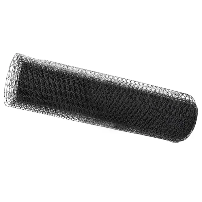 vidaXL Cerca Hexagonal Gris 0.5 x 50 m Acero (2)