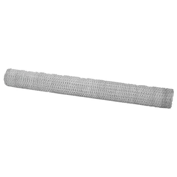 vidaXL Cerca Hexagonal Plateado 1.6 x 25 m Acero galvanizado (2)