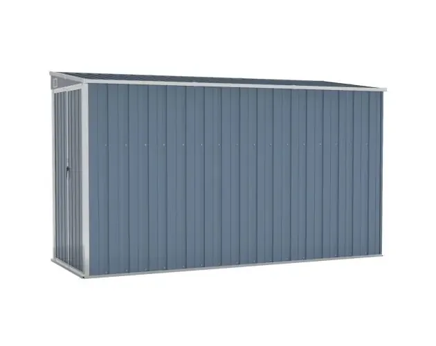 vidaXL cobertizo de jardín pared acero galvanizado gris 118x288x178 cm | Brico Depôt Prezzo Conveniente