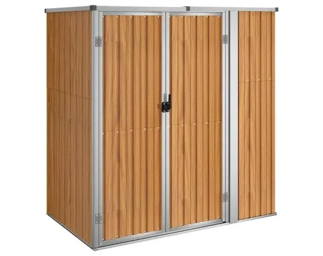 vidaXL cobertizo herramientas jardín acero galvanizado 161x89x161 cm | Brico Depôt Affare